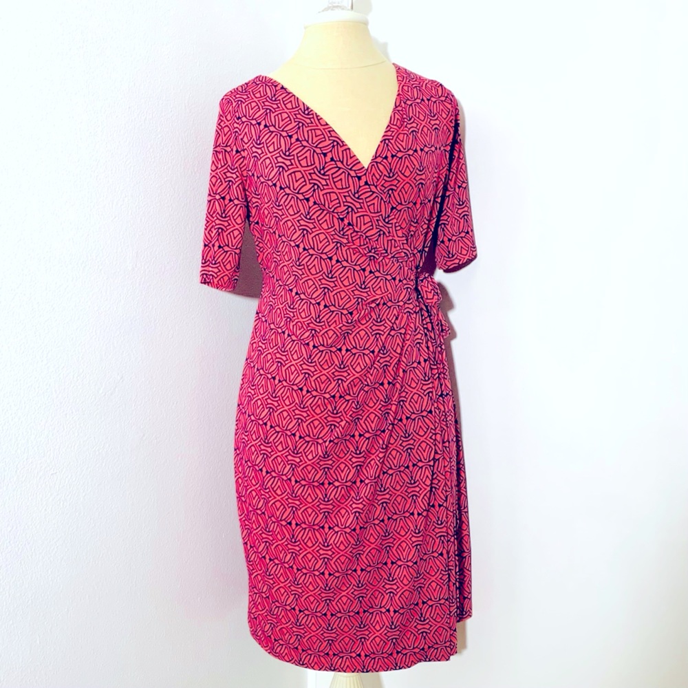 Motherhood Maturnity Waist Surplice Dress Sz S GC